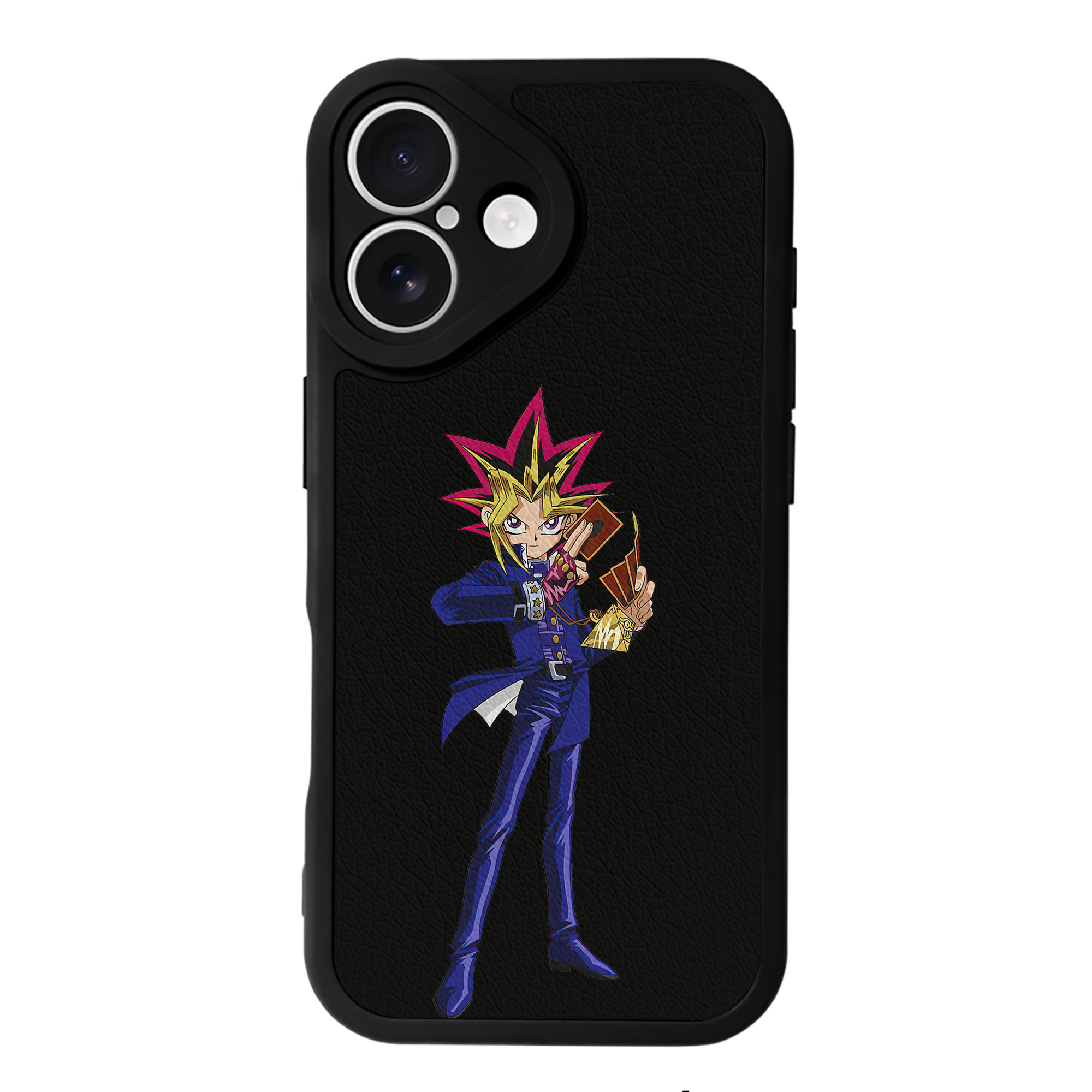 遊☆戯☆王 Yu-Gi-Oh! 【iPhone 16シリーズ対応】シリコンスマホケース（レザー調） 材質：シリコン